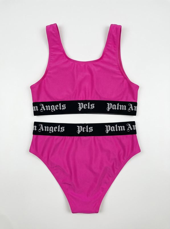 2. Two-piece swimsuit Fuchsia Palm Angels pgfe002s26jer001
