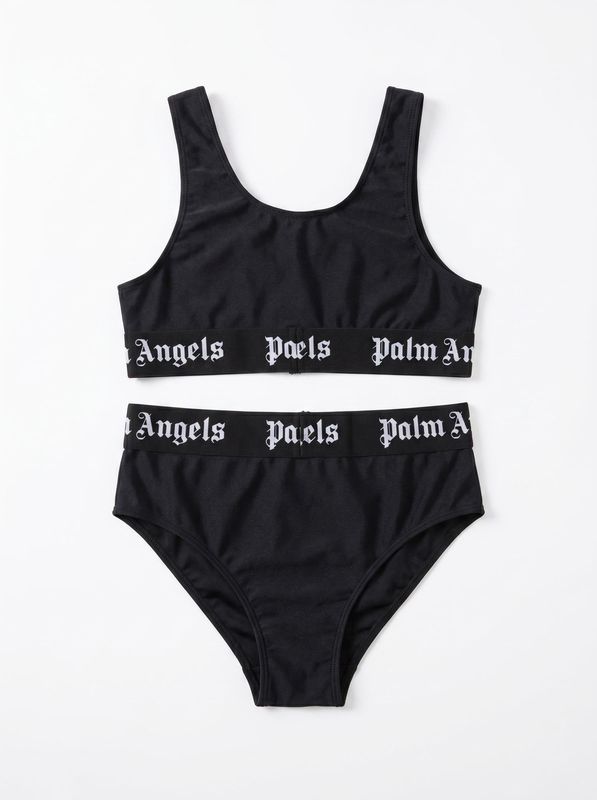 2. Costume mare due pezzi Nero Palm Angels pgfe002s26jer001
