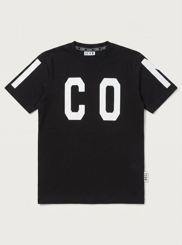1. T-shirt logata Nero Icon ibks001075