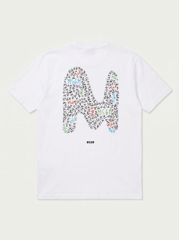 2. Logo T-shirt White MSGM th232