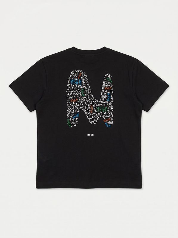 2. Logo T-shirt Black MSGM th232