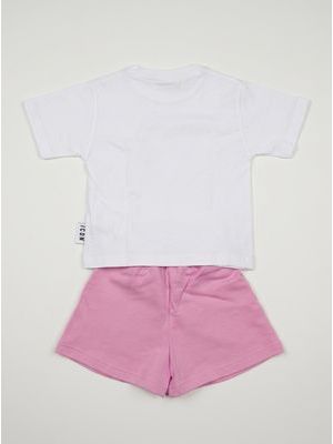 2. Completo logato Bianco-Rosa