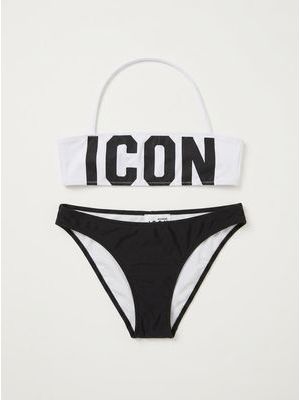 1. Costume logato Bianco-Nero