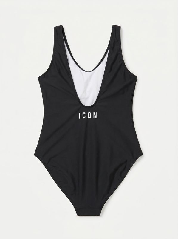 2. Logoed one-piece swimsuit Black Icon igcs001201