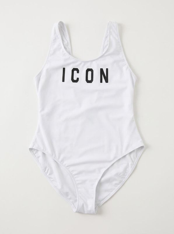 1. Logoed one-piece swimsuit White Icon igcs001201