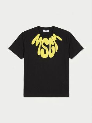 1. T-shirt logata Nero-Giallo