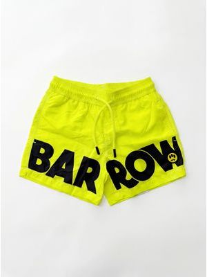1. BARROW solid color swimwear with logo Fluorescent Yellow
