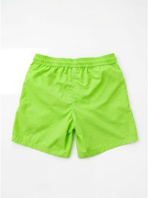 2. BARROW solid color swimwear with logo Fluorescent Green