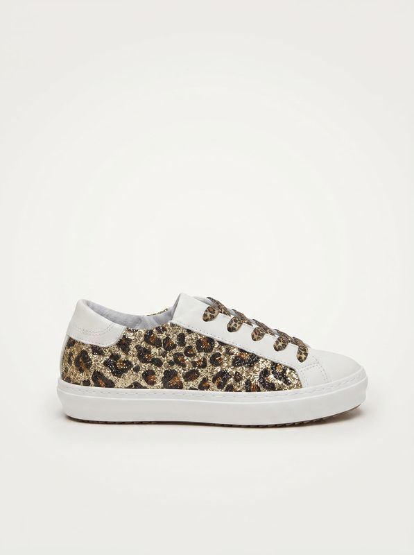 2. Handcrafted sneakers with side logo Gold-Brown 2Star 2sb3426