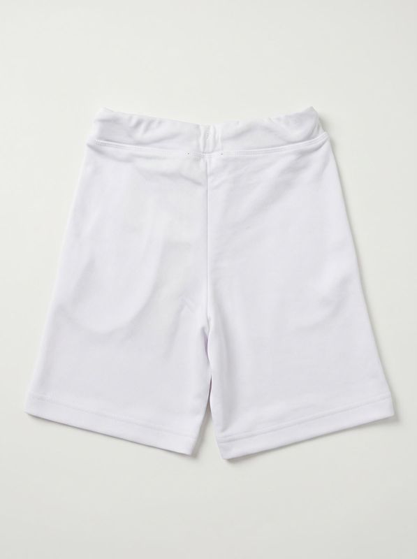 2. Solid color Bermuda shorts with side logo White Dsquared dq2738