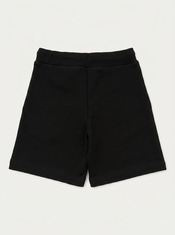 2. Solid color Bermuda shorts with side logo Black Dsquared dq2738