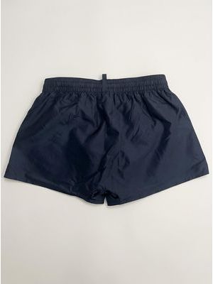 2. Solid color swimsuit with logo Black