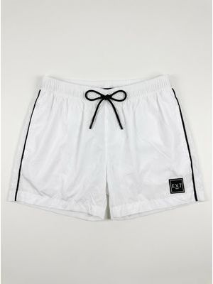 1. Solid color swimsuit White