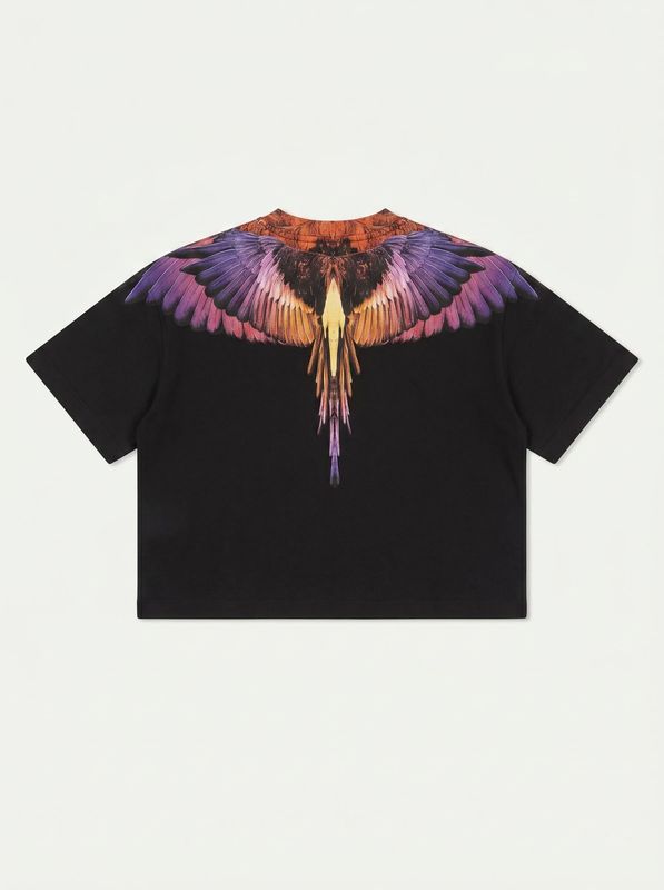 2. T-shirt crop Nero County of Milan gth085