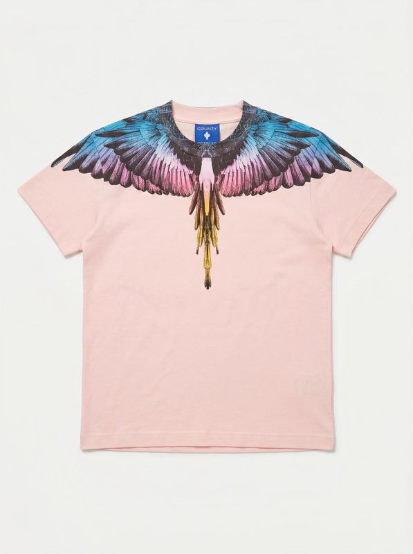 T-shirt logata Rosa County of Milan