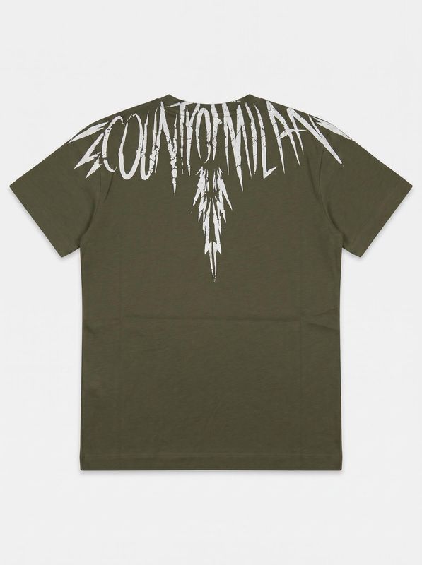 2. T-shirt logata Verde Militare County of Milan bth026
