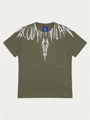 1. T-shirt logata Verde Militare