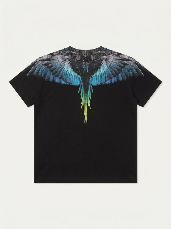 2. T-shirt logata Nero County of Milan bth017