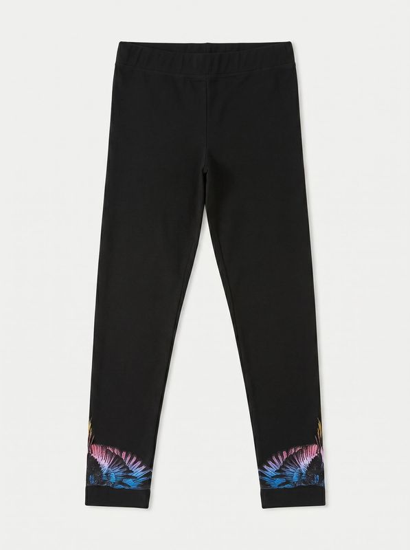 Leggings con stampa Nero County of Milan