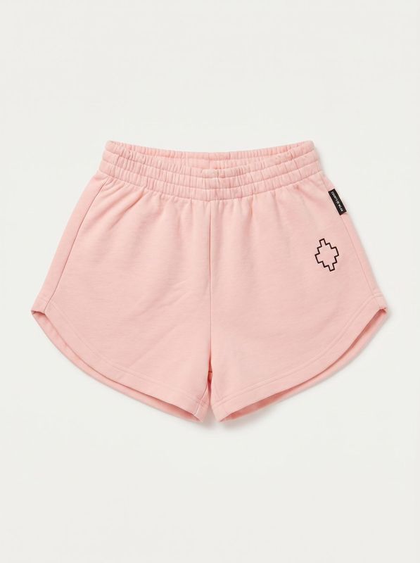 Shorts con logo laterale Rosa County of Milan