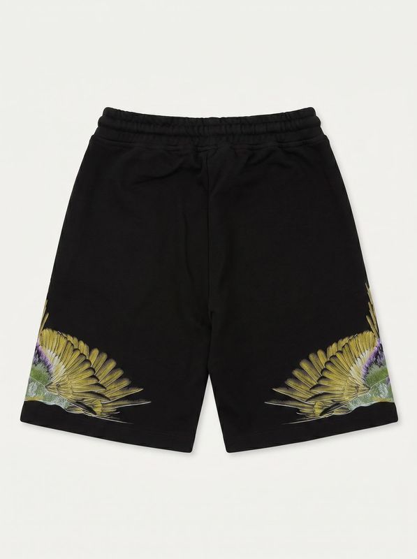 2. Solid color Bermuda shorts with side logo Black County of Milan bbe020