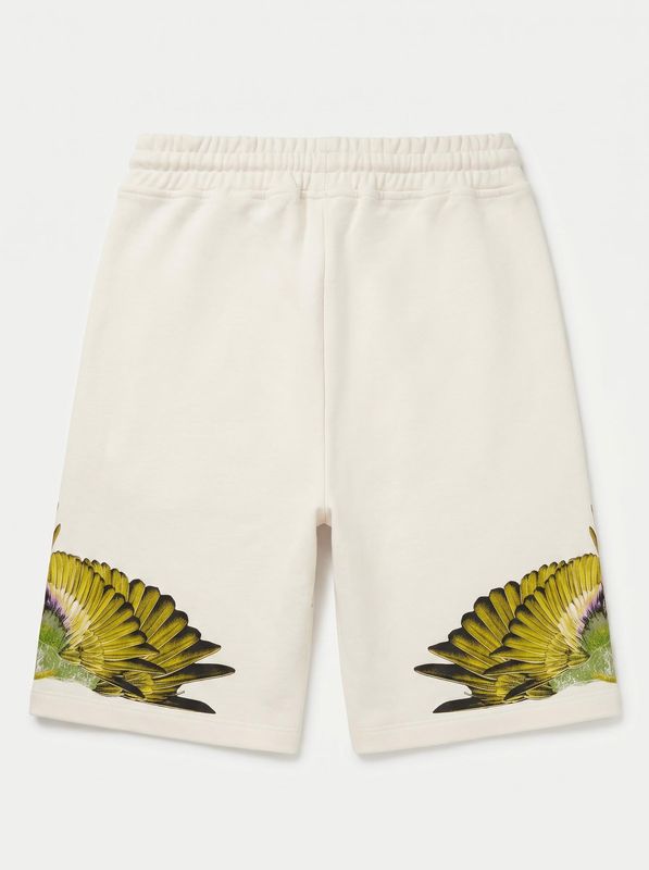 2. Solid color Bermuda shorts with side logo Cream County of Milan bbe020