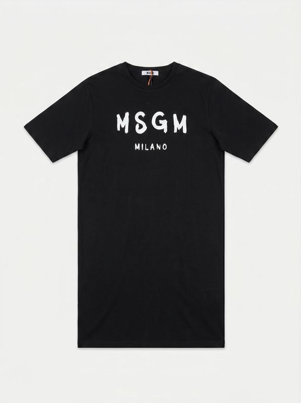 1. Maxi t-shirt logata Nero MSGM dr008