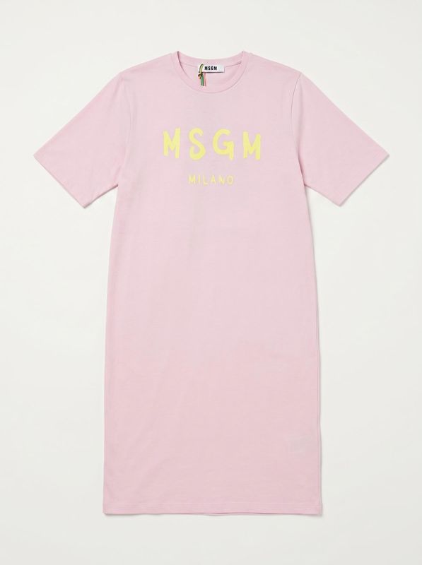 1. Maxi t-shirt logata Rosa MSGM dr008