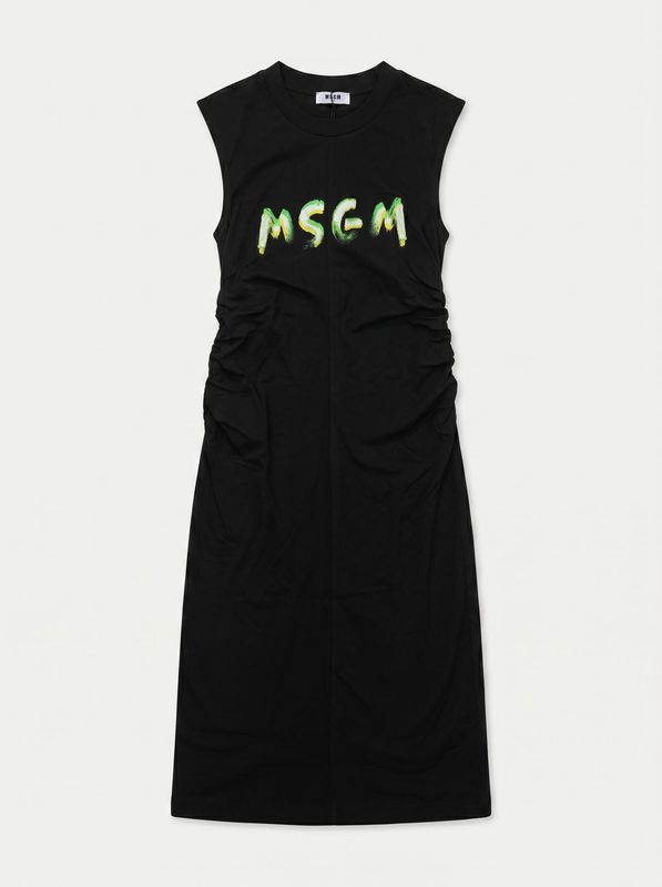 1. Logo dress Black MSGM dr064