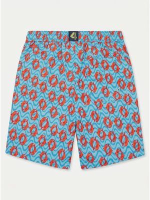 2. Printed costume Turquoise