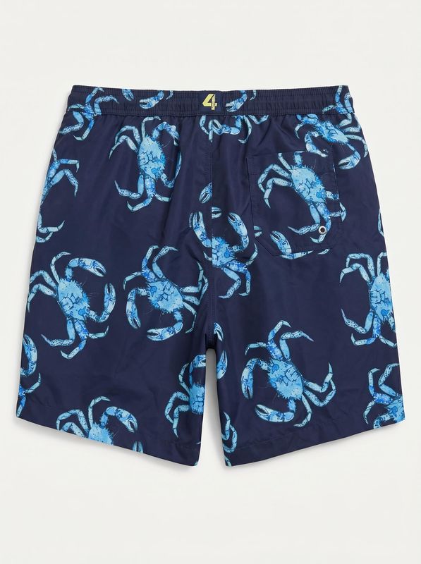 2. Plain swimsuit with print Blue 4Giveness bws06313