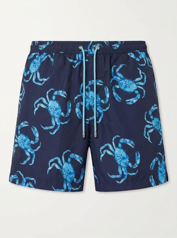 Plain swimsuit with print Blue 4Giveness