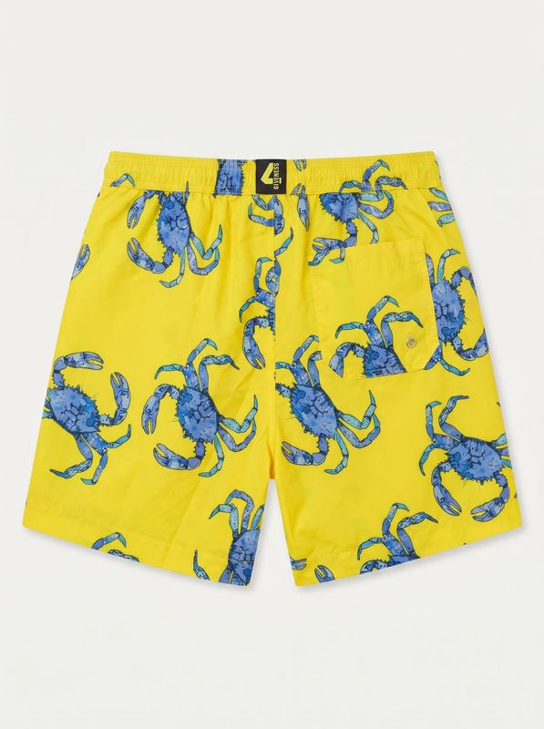 2. Plain swimsuit with print Yellow 4Giveness bws06313