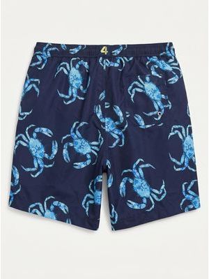 2. Plain swimsuit with print Blue