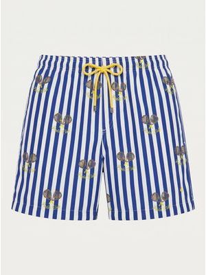 1. Costume rigato Blu