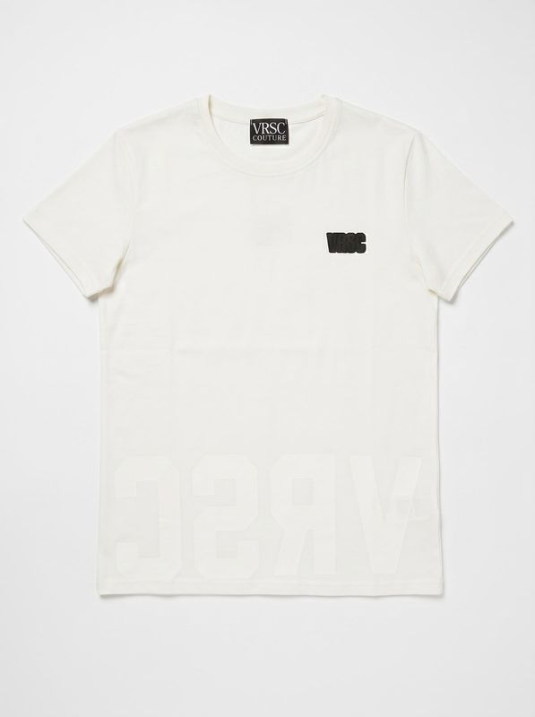 Logo T-shirt Cream VRSC COUTURE