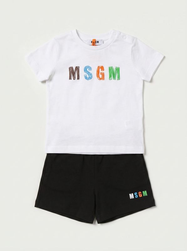 Completo logato Bianco MSGM