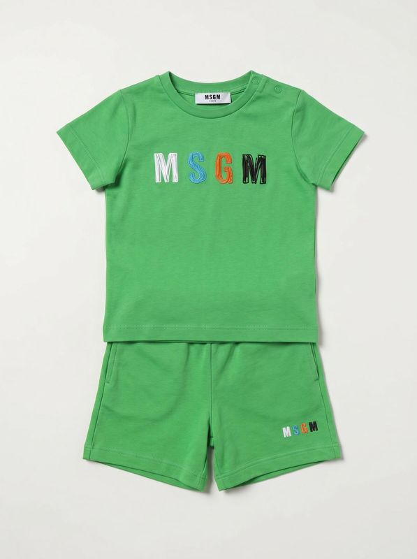 Completo logato Verde MSGM
