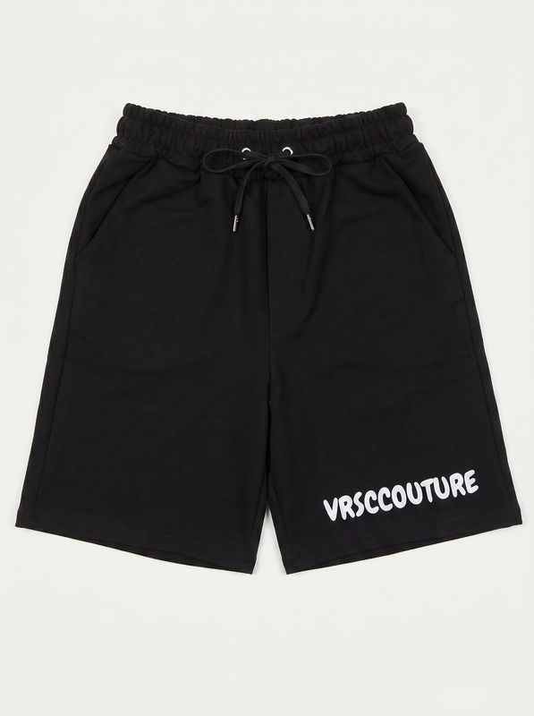 Logo Bermuda shorts Black VRSC COUTURE