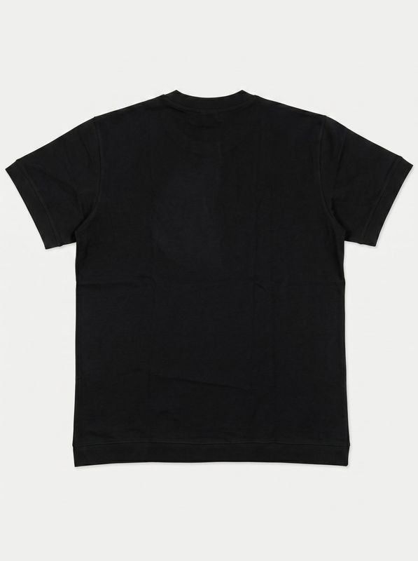 2. Single-color T-shirt with central logo Black Soldier sol.28 lurex
