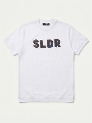 1. One-color T-shirt with raised logo White