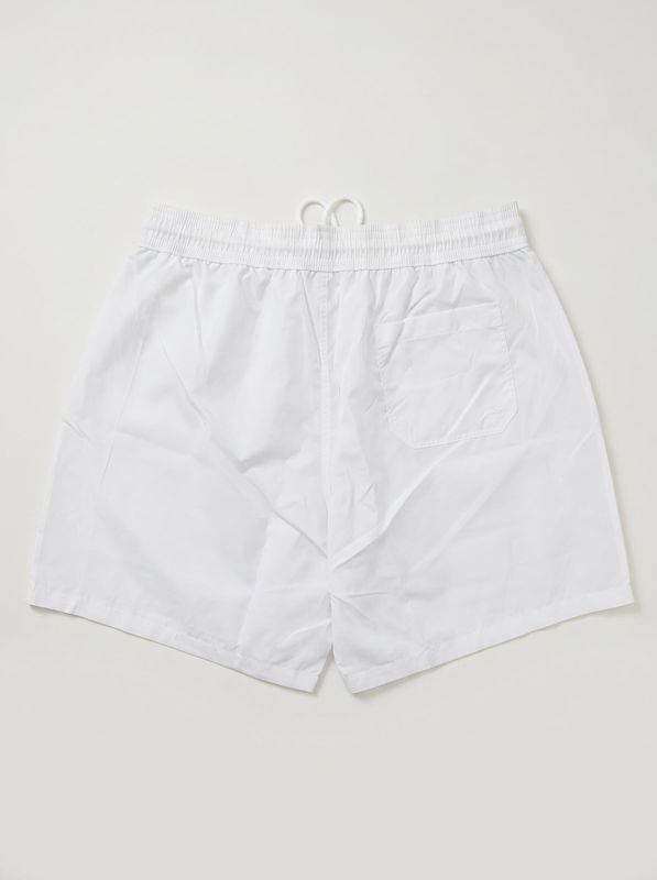 2. Solid color swimsuit with rubberized logo White Soldier pantaloncino mare