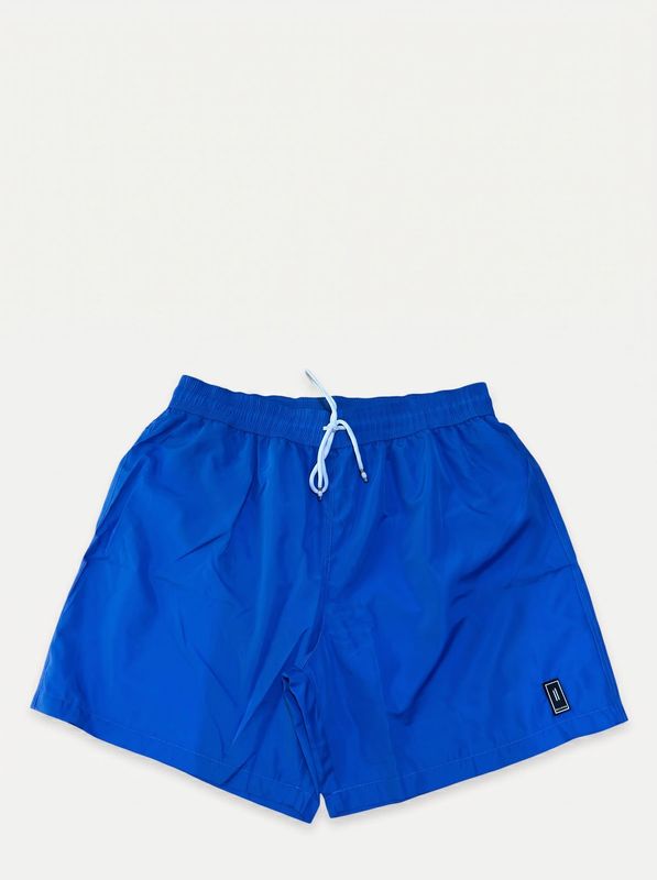 Solid color swimsuit with rubberized logo Royal Soldier