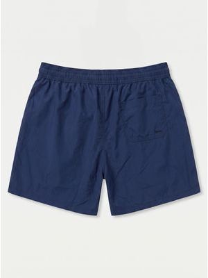 2. Solid color swimsuit with rubberized logo Blue