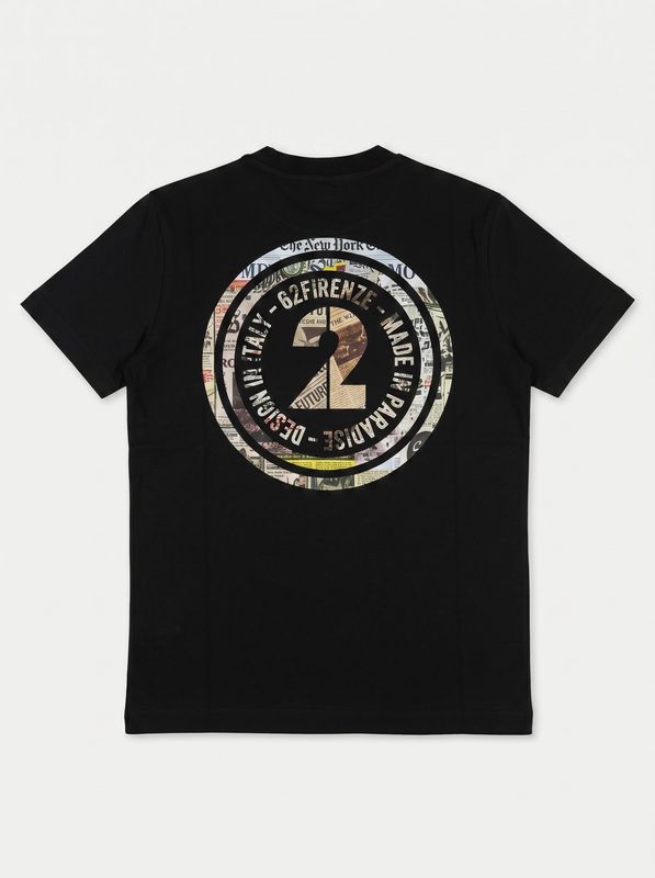 2. T-shirt logata Nero G2 Firenze news