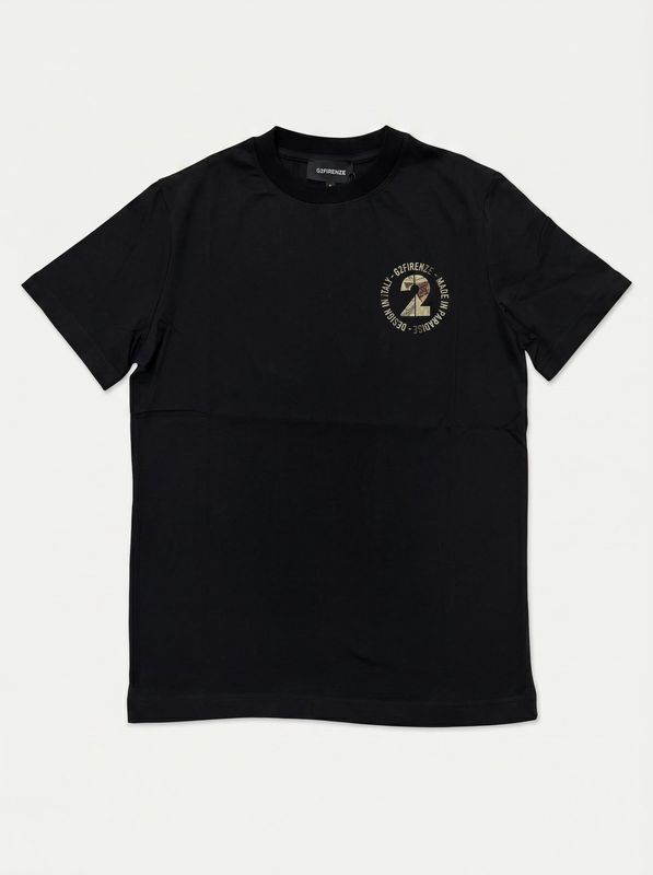 1. T-shirt logata Nero G2 Firenze news