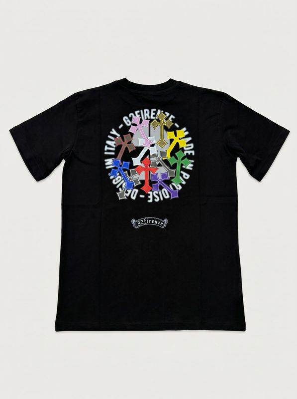 2. T-shirt logata Nero G2 Firenze chrome