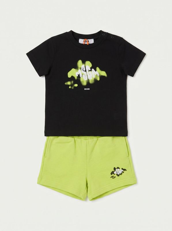 Completo logato Nero MSGM