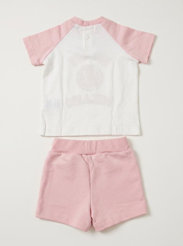 2. Completo logato Bianco-Rosa MSGM tr261