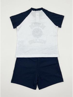 2. Complete with logo White-Blue